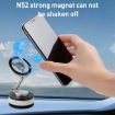 XZK104 Gen 2 Magnetic Folding Car Phone Holder in Gun Metal B Type - 3