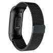 Milanese Magnetic Stainless Steel Band for Fitbit Charge 3/4 (Black) - 2