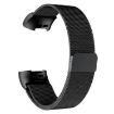 Milanese Magnetic Stainless Steel Band for Fitbit Charge 3/4 (Black) - 3