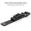 Milanese Magnetic Stainless Steel Band for Fitbit Charge 3/4 (Black) - 6