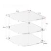 Acrylic 3 Tier Corner Organizer Shelf - YX165 Transparent - 2