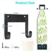 Adjustable Black Wall Mounted Ironing Board Hanger Bracket - 2