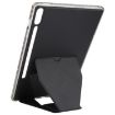 Galaxy Tab S10+/S9+ Folding Magnetic Acrylic Leather Case (Black) - 4