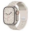 Concave Leopard Buckle Silicone Band for Apple Watch 44-49mm (Starlight) - 1