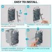Switch Box Bracket F Clamp Electrical Box Repair 10pcs/Pack - 6