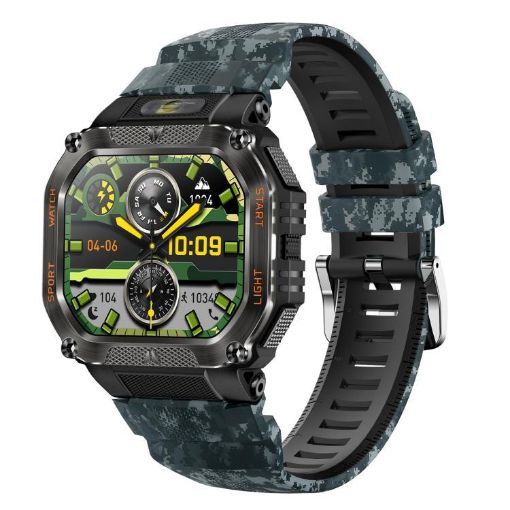 HT34 Camouflage 1.75" IPS Screen 3ATM Outdoor Sports Smartwatch - 1
