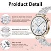 Garmin Lily 2 Diamond Jewelry Steel Watch Band 14mm Rose Gold - 3