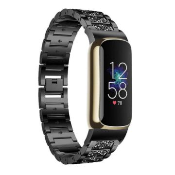 Fitbit Luxe/Special Edition Black Diamond Stainless Steel Band 12mm - 1