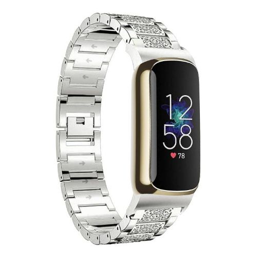 Luxe/Special Edition 12mm Diamond Jewelry Steel Watch Band Silver - 1