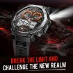 KT85 Outdoor Sports Smart Watch with Flashlight, 5ATM, 1.43" Screen, Grey - 5