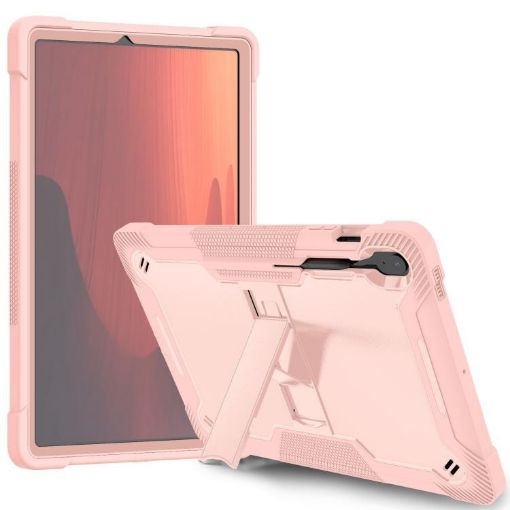 Samsung Galaxy Tab S10 FE+ Shockproof Silicone Case Rose Gold - 1