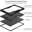 Shockproof Silicone Hybrid Case for Samsung Galaxy Tab S10 FE+ (Black) - 3