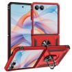Samsung Galaxy Z Flip7 5G Shockproof Case with Holder (Red) - 1