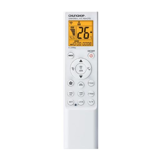 CHUNGHOP K-2098E Universal AC Remote with Flashlight & LCD Backlight - 1