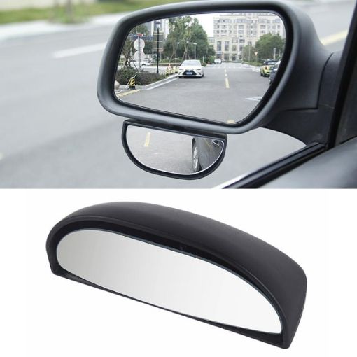 360 Rotating Blind Spot Wide-angle Rear-view Mirror (Black) - 1