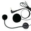 Black Motorcycle Half Helmet Intercom Headset Microphone - 3