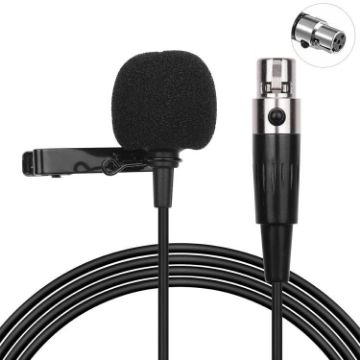 4 Pin XLR Lavalier Microphone, Metal, 1.5m Cable Length - 1