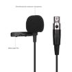 4 Pin XLR Lavalier Microphone, Metal, 1.5m Cable Length - 3