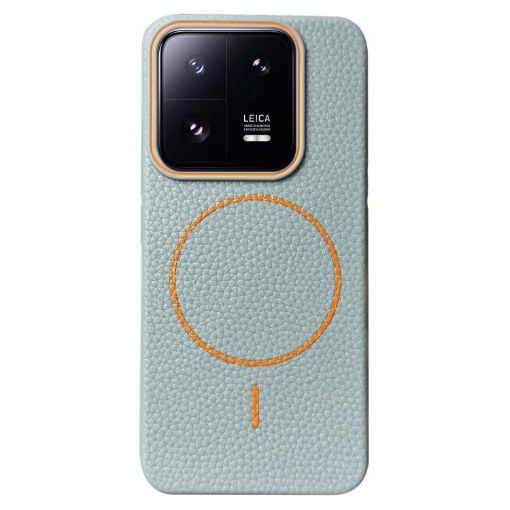 Xiaomi 13 TPU Phone Case - Blue Orange, Thin Circle, MagSafe Compatible - 1
