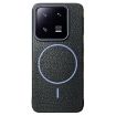 Xiaomi 13 MagSafe Litchi Grain TPU Case (Black Purple) - 1