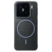 Xiaomi 15 MagSafe TPU Phone Case - Black Purple Litchi Grain - 1