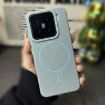 Xiaomi 15 Light Blue Litchi Grain MagSafe TPU Thin Circle Case - 2