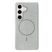 Samsung Galaxy S24+ 5G MagSafe TPU Case, Litchi Grain, Gray - 1