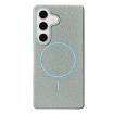 Galaxy S24+ MagSafe Litchi Grain TPU Case Light Blue 5G-Compatible - 1
