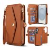 Samsung Galaxy S25 5G Leather Wallet Phone Case with Lanyard - 1