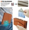 Galaxy S22 5G Leather Wallet Case with Lanyard (Brown) - 5
