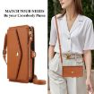 Galaxy S22 5G Leather Wallet Case with Lanyard (Brown) - 6