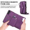 Samsung Galaxy A16 5G Leather Wallet Case with Lanyard, Dark Purple - 2