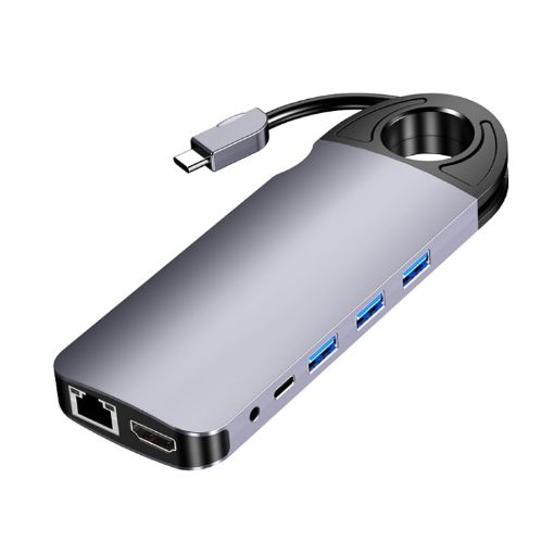 HW-TC28 10-In-1 USB-C Hub: HDMI, VGA, SD, PD, Ethernet, USB 3.0, Audio - 1
