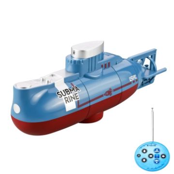 Mini USB Charging Remote Control Submarine Toy - Blue - 1