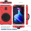 Red Shockproof Case for Galaxy Tab Active 3 T570/T575, Straps Included - 3