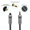 EMK OD6.0mm 3.5mm Toslink to Mini Toslink Optical Audio Cable 2m - 5