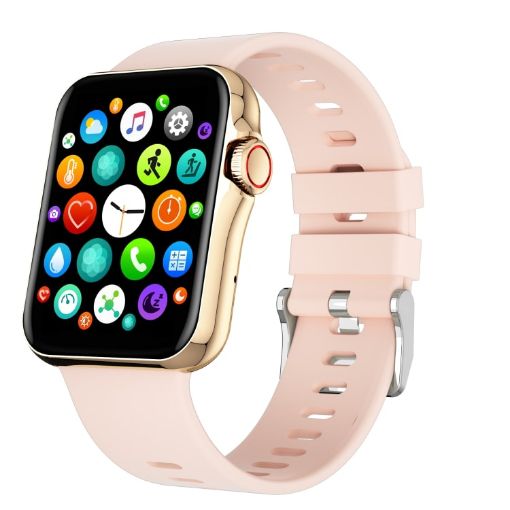 D06 Gold 1.6" IPS Smart Watch, IP67 Waterproof with Monitoring - 1