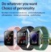 P6 1.54" IP68 Waterproof Smartwatch, Bluetooth Call & Monitoring Green - 5