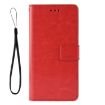 Ulefone Note 11P Red Leather Flip Case with Card Slots & Holder - 2