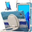 Galaxy Tab A7 10.4 Case with Holder & Strap, Silicone + PC, Blue - 1