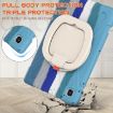 Galaxy Tab A7 10.4 Case with Holder & Strap, Silicone + PC, Blue - 3