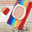 Galaxy Tab A7 10.4 Case: Silicone + PC, Holder & Strap, Red - 3