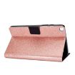 Samsung Galaxy Tab A7 Lite Glitter Flip Case with Holder - Rose Gold - 6