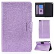 Samsung Galaxy Tab A7 Lite T220 Glitter Flip Case, Purple - 1