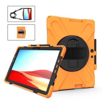 Shockproof Silicone Case w/ Strap & Pen Slot for Surface Pro X/2021 - 1