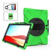 Shockproof Silicone Case for Microsoft Surface Pro X with Straps, Green - 1