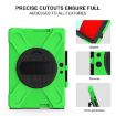 Shockproof Silicone Case for Microsoft Surface Pro X with Straps, Green - 6