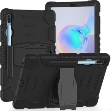 Samsung Galaxy Tab S6 T860 Shockproof Case with Holder Black - 1