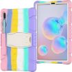 Samsung Galaxy Tab S6 T860 Pink Shockproof Case with Holder - 3
