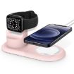 2 In 1 Pink Magsafe Charging Stand Holder for Apple Watch/iPhone - 5
